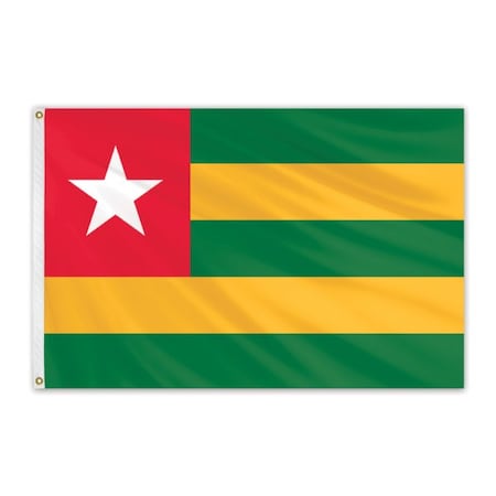 Togo Outdoor Nylon Flag 2'x3'
